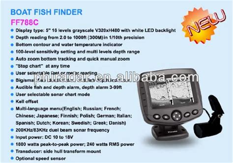 5'' Big Screen Sonar Fish Finder For Boat Using - Buy Fish Finder ...