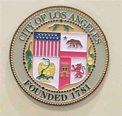 Los Angeles City Seal Magnetic Emblem Magnet - Fire Attire