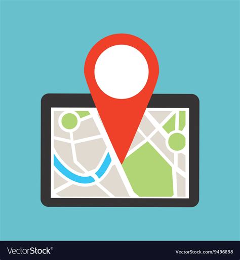 Gps service design Royalty Free Vector Image - VectorStock