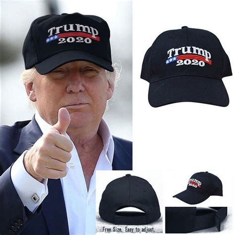 Donald Trump Embroidered 2020 Black Baseball Hat