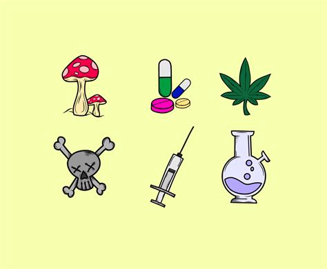 Addictive Drugs Vector Vector Art & Graphics | freevector.com