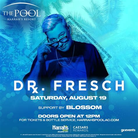 Blossom (DJ) Atlantic City Tickets, The Pool at Harrah's Resort Aug 19, 2023 | Bandsintown