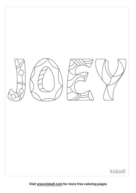 Free Joey Coloring Page | Coloring Page Printables | Kidadl