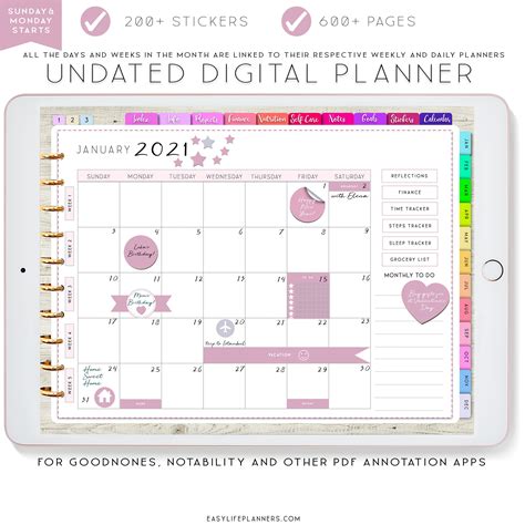 Free Digital Planner 2024 Notability - Sara Wilone