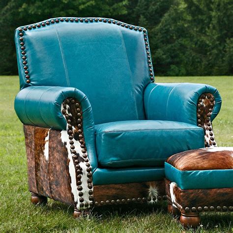 Fireside Peacock Chair | Turquoise living room decor, Western furniture ...