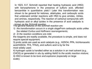 Schmidt reaction | PPT