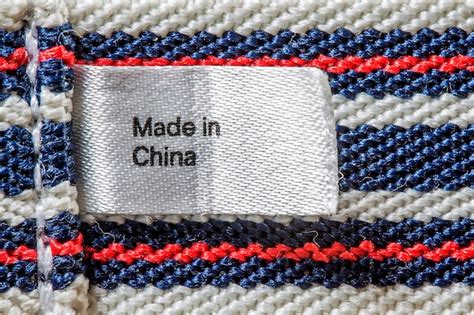 Premium Photo | Made in china label