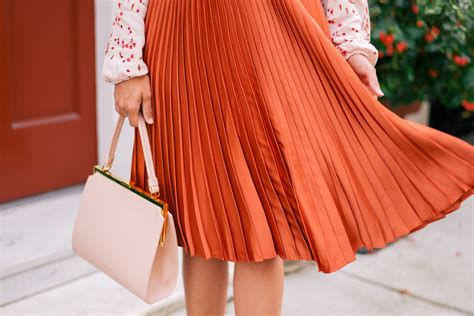 Gal Meets Glam Fall Colors In Charleston -Express top, skirt & pumps c/o, Mansur Gavriel bag ...