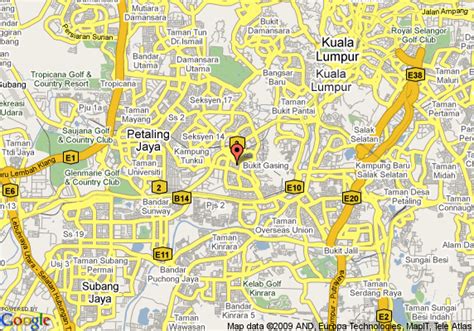 Petaling Jaya Map - Malaysia