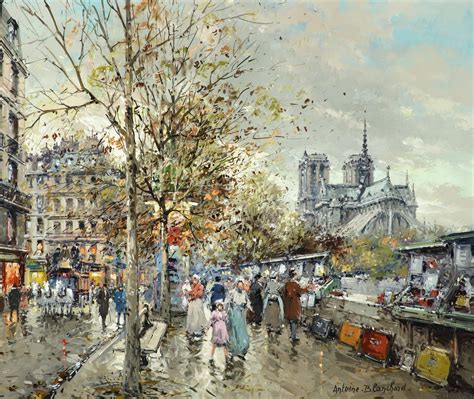 Antoine Blanchard | Paris, Notre Dame at les Bouquinistes | MutualArt