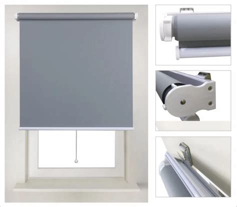 Spring Loaded Cordless Roller Blinds In Plain Color - Buy Roller Blinds,Spring Loaded Roller ...