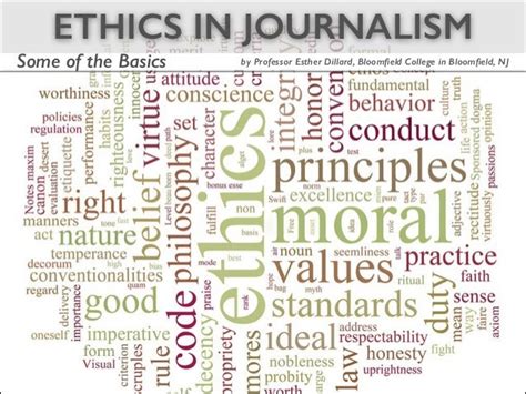 Examining The Journalistic Code of Ethics