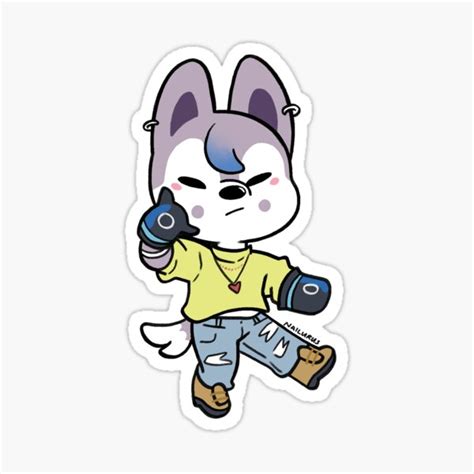 "Stray Kids - Wolf Chan Maniac" Sticker by nailurus | Redbubble