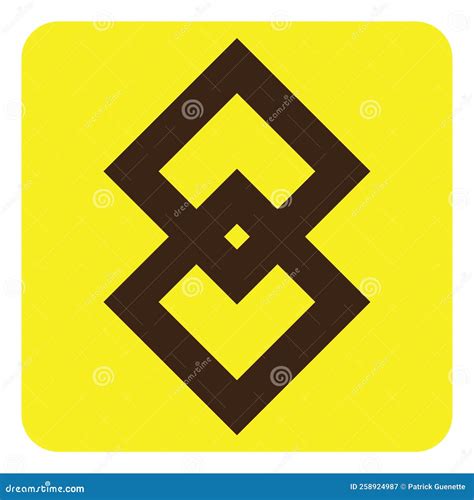 Two abstract squares, icon stock vector. Illustration of element - 258924987