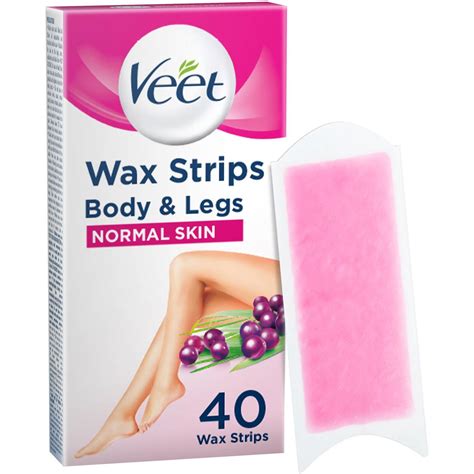 Veet Cold Hair Removal Wax Strips 40 Pack | Woolworths