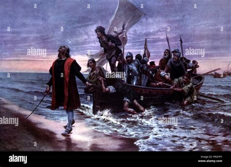 Christopher columbus painting hi-res stock photography and images - Alamy