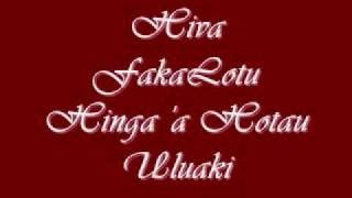 Hiva Fakalotu - Hinga 'a Hotau Uluaki Chords - ChordU