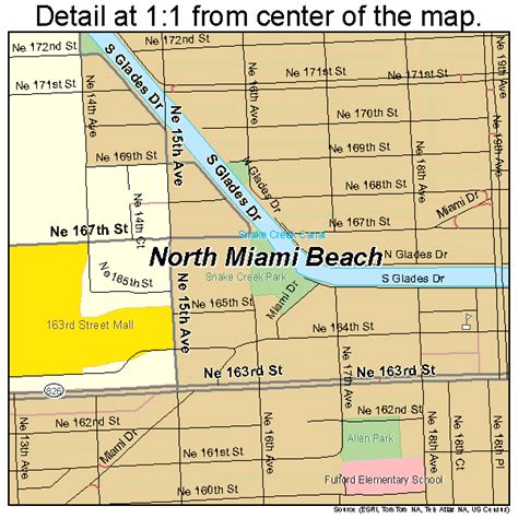 North Miami Beach Florida Street Map 1249475