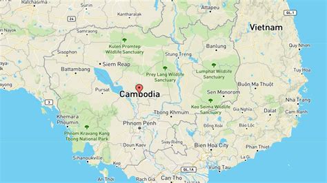 Mappa Cambogia (sud-est asiatico) interattiva e cartina geografica