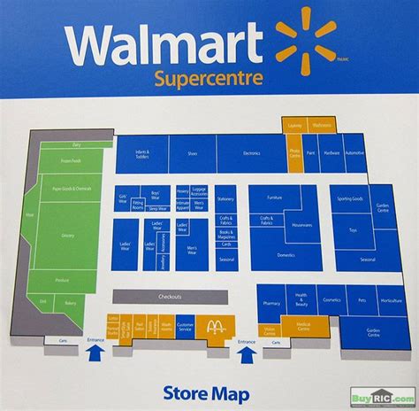 Map of Inside of Walmart | Changes inside the new format Walmart Supercenter designs include ...