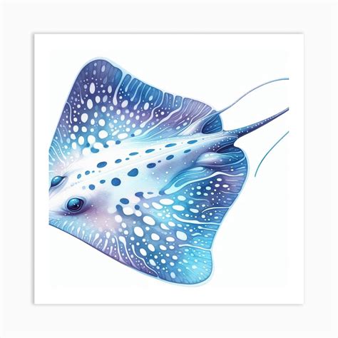 Electric Stingray 2 Art Print by P&V_printable_art - Fy