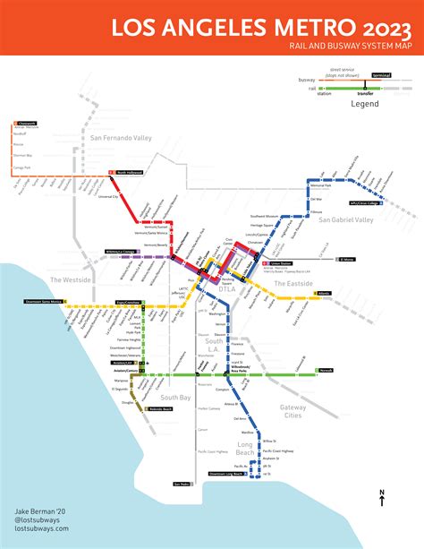 los angeles metro, 2023 [oc][diagram] : r/TransitDiagrams