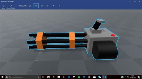 Low poly minigun cartoon 3D model | CGTrader