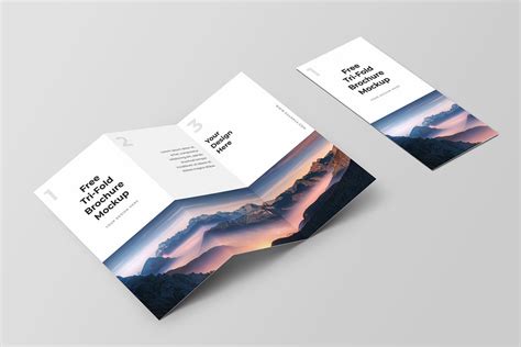 Free Trifold Brochure Mockup — Medialoot