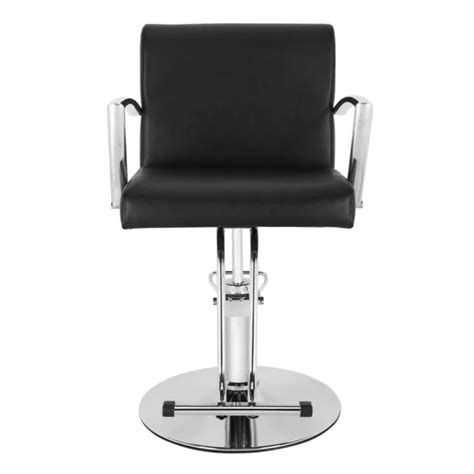 BLACK FIREPROOF LEATHER Barber Chair 150kg Load-Bearing PVC Iron Base $175.05 - PicClick