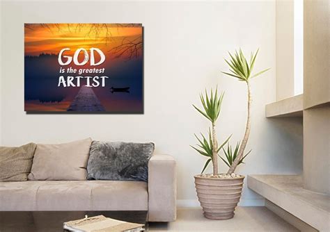 God is the Greatest Artist Wall Art Canvas Print – Christian Walls