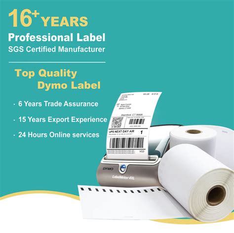 Free Sample Dymo 4xl Printer 4x6 Direct Thermal Label Compatible Perforated Stickers Paper ...