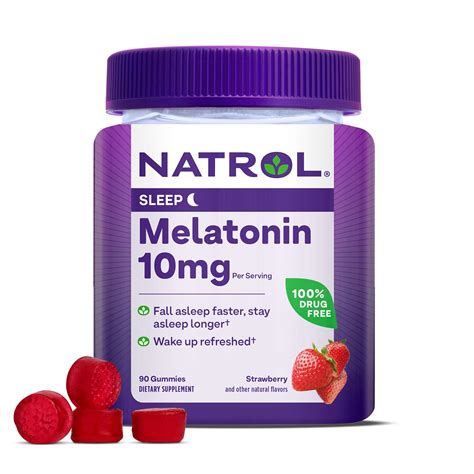 Natrol Melatonin 10mg, Dietary Supplement for Restful Sleep, 90 ...