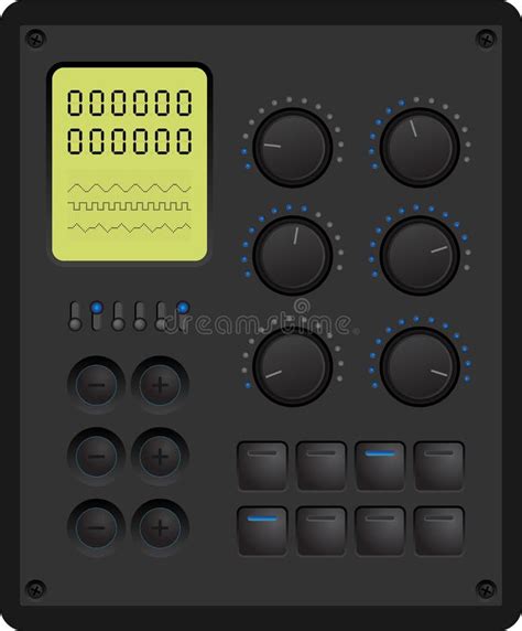 Control panel stock vector. Illustration of meter, interface - 46446851