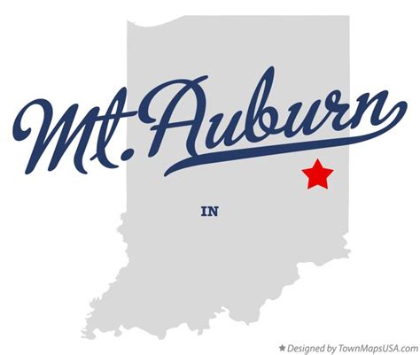 Map of Mt.Auburn, IN, Indiana