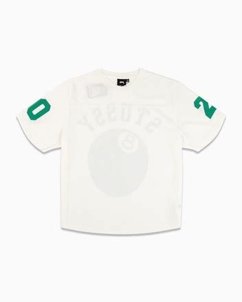 Mesh Football Jersey Stüssy Tops T-Shirts White