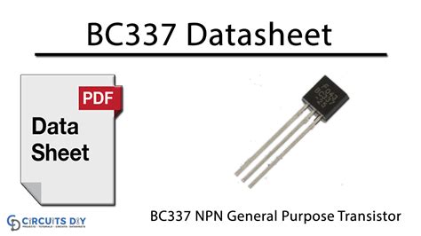 BC337 NPN General Purpose Transistor - Datasheet