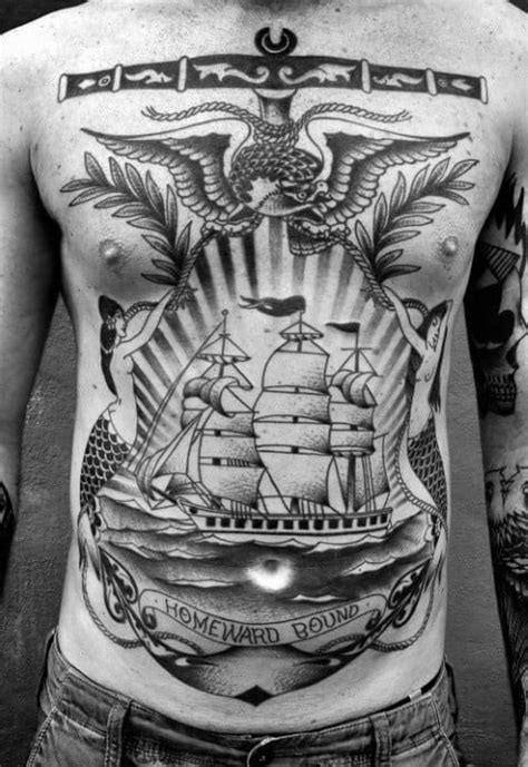 40 Anchor Chest Tattoo Designs For Men - Nautical Ideas