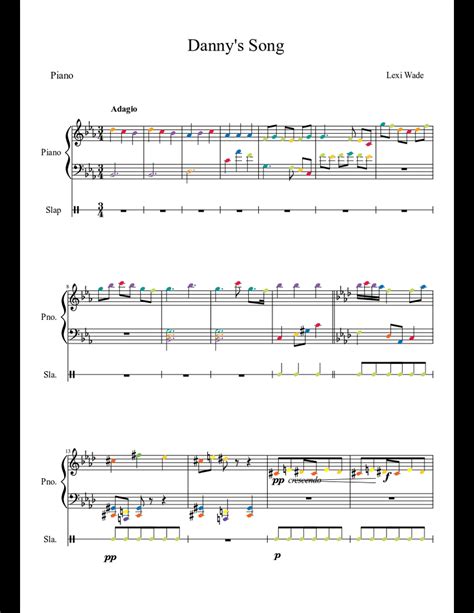 Danny's Song sheet music download free in PDF or MIDI