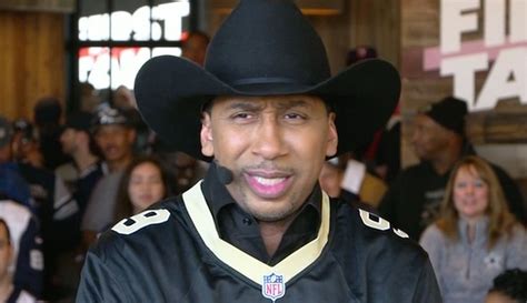 Stephen A. Smith wears cowboy hat, Saints jersey to troll Cowboys fans