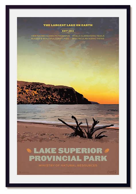 Lake Superior Provincial Park – Canada's Parks Posters