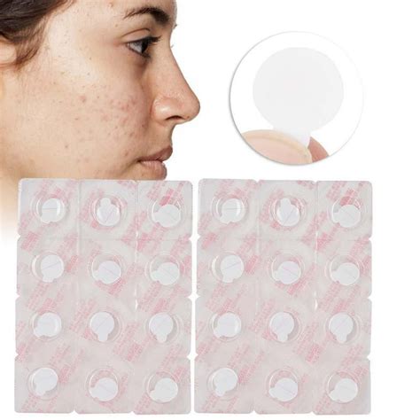 Tebru 24 Patches White Acne Pimple Patch Beauty Acne Sticker Face Skin Treatment Care, Pimple ...