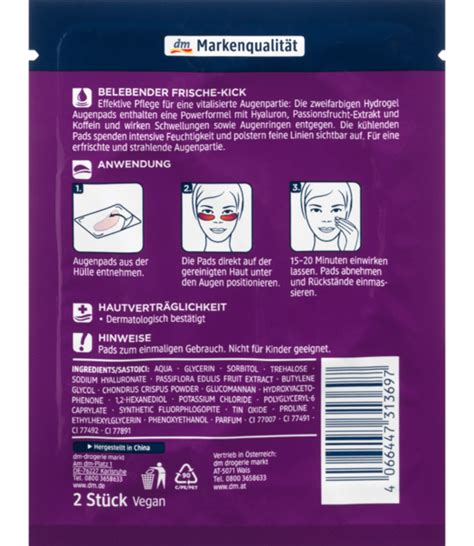 Balea Augenpads Hydrogel Zweifarbig, 2 St