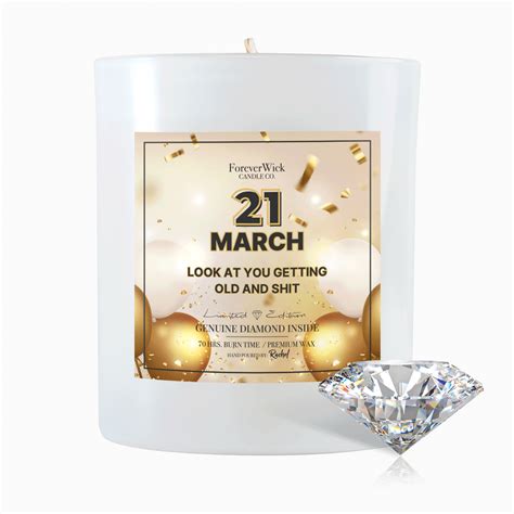 Personalized Birthday Diamond Candle – ForeverWick