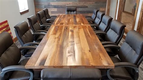 Barnwood Conference Table — EZ Mountain Rustic Furniture