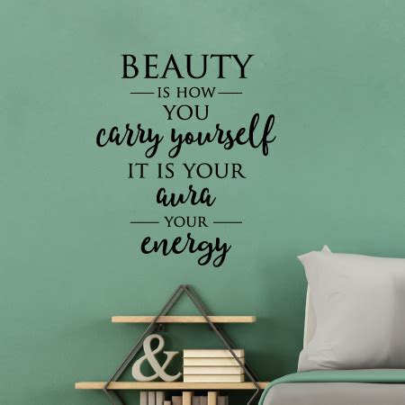 Beauty Is How You Carry Yourself Wall Quotes™ Decal | WallQuotes.com