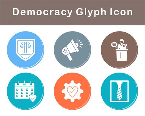 Democracy Vector Icon Set 21518626 Vector Art at Vecteezy