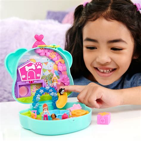 Polly Pocket Doggy Birthday Bash Compact Playset | Smyths Toys UK