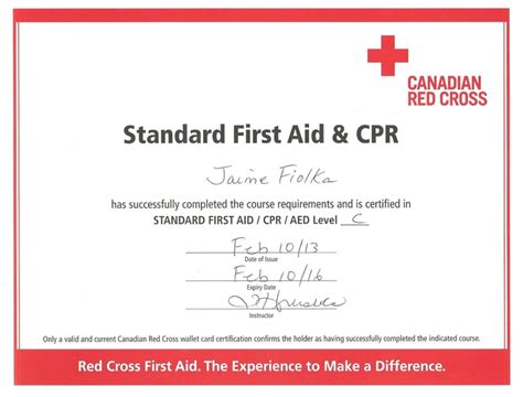 Standard First Aid & CPR Certified | Certificate templates, Standard first aid, Downloadable ...