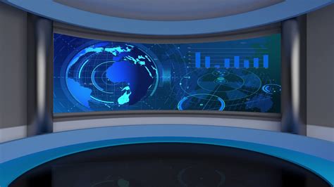 Free download News 23 Broadcast Tv Studio Green Screen Background Loopable [1920x1080] for your ...