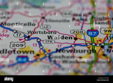 Walden New York USA Shown on a Geography map or road map Stock Photo ...